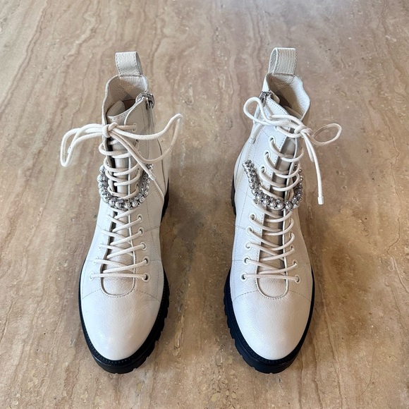 NEW Jimmy Choo Cruz Combat Boots - Picture 7 of 16
